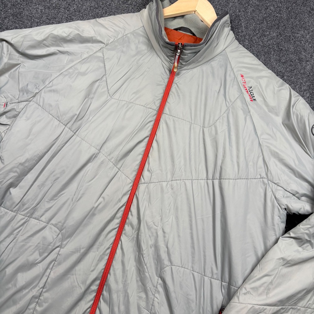 Aigle Actimum Puffer Jacket Mens XXL Gray Thermolite Insulated Full Zip